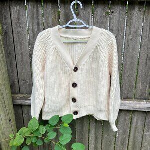 Nui Organics Bernard Cardigan Oatmeal XL